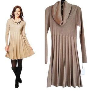 strapless open back dress Calvin Klein Womens Pleated Sweater Skirt – ShopCGX main image 1